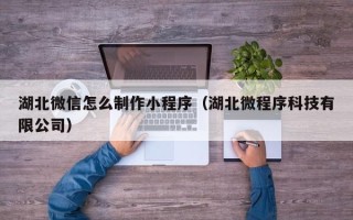 宜城湖北微信怎么制作小程序（湖北微程序科技有限公司）